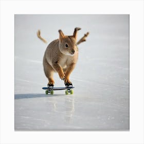 A Animal Doing Skating 740802998 Canvas Print