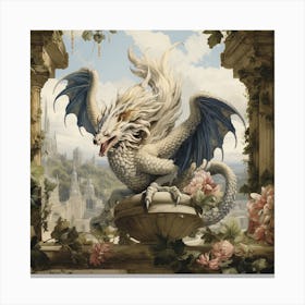 Dragon In The Garden Canvas Print