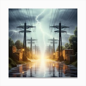 Electricity Canvas Print