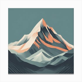 Abstract Mountain Canvas Print