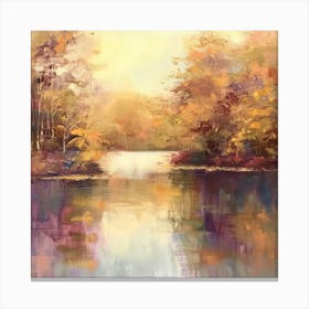 Autumn At The Lake Canvas Print