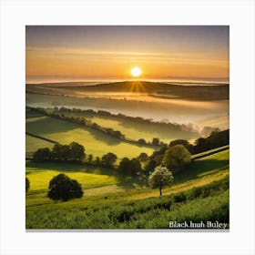 Sunrise Over The Valley 2 Canvas Print