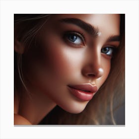 Most Beautiful woman from Russia, DALL-E Canvas Print