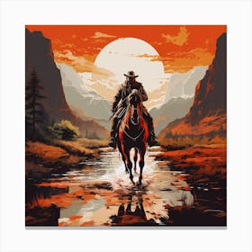 Cowboy Canyon Canvas Print