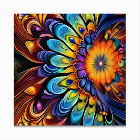 Psychedelic Flower 1 Canvas Print
