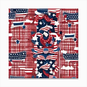 Patriotic Flag Canvas Print