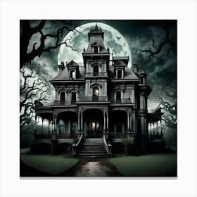 Haunted House 1 Canvas Print