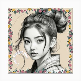 Asian Girl Canvas Print