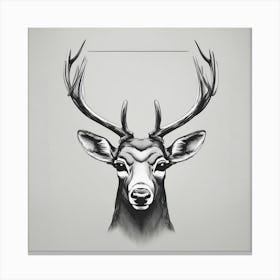 Deer Head 2 Canvas Print