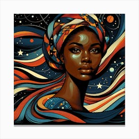 Lyrissa Celestial Portrait Canvas Print