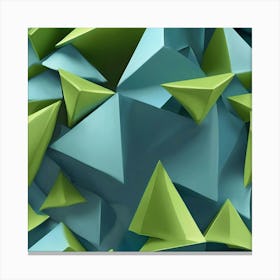 Abstract Triangles 1 Canvas Print