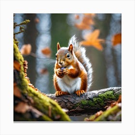 Red Squirrel 17 Canvas Print