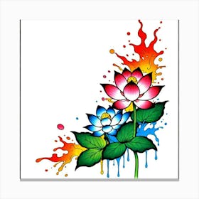 Lotus Flower 110 Canvas Print