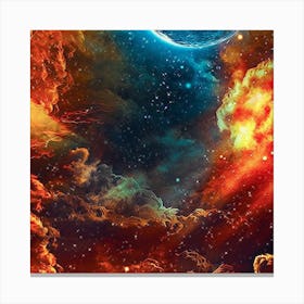 The beauty of space and sky  Canvas Print
