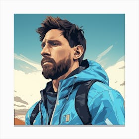 GTA Style Lionel Messi Canvas Print
