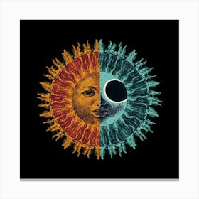 Sun And The Moon Canvas Print