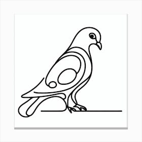 Pigeon Picasso style Canvas Print