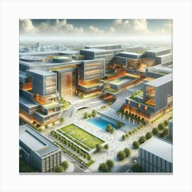 Chinese University Of Technology Canvas Print