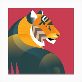 Bengal Tiger Square Canvas Print