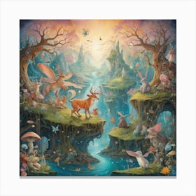 Fairytale Forest Art Print Canvas Print