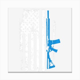 Limited Edition Guns And Flags Usa 4th Of July American Pride Canvas Print