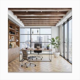 Modern Office 1 Canvas Print