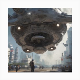 Alien Ship #1 Canvas Print