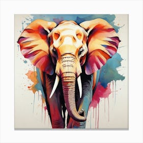 Elephant Painting 2 Canvas Print