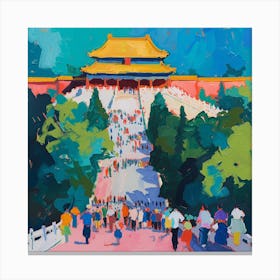 Abstract Park Collection Jingshan Park Beijing China 1 Canvas Print