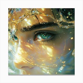 Girl With Blue Eyes 2 Canvas Print