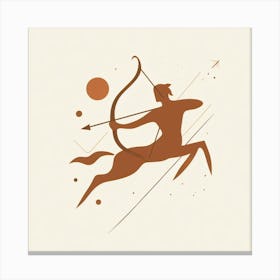 sagittarius Zodiac Sign minimalist 2 Canvas Print