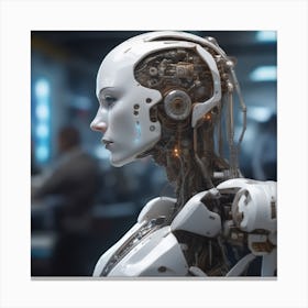 Robot Woman 50 Canvas Print