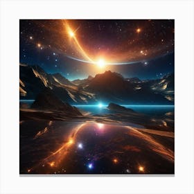 Space Landscape 2 Canvas Print