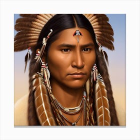 Indian Chief 3 Canvas Print