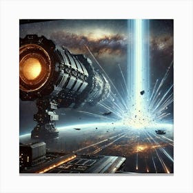 Singularity Storm Engine Long Range Impact Canvas Print