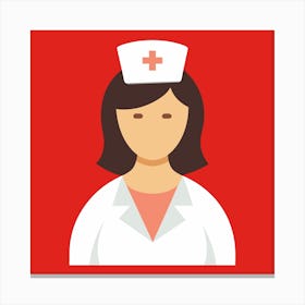 Portrait Of A Nurse Canvas Print