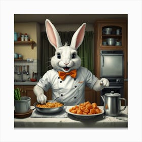 Chef Bunny 4 Canvas Print