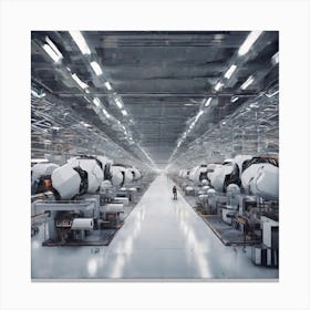 Factory Production Line Canvas Print