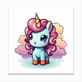 Cute Unicorn 159 Canvas Print