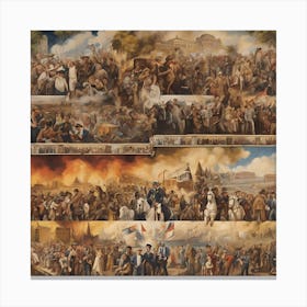 Battle Of Charleston Canvas Print