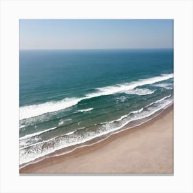 Aerial View Of The Beach 7 Canvas Print