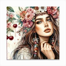 Bohemian Girl Canvas Print