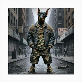 Doberman Canvas Print