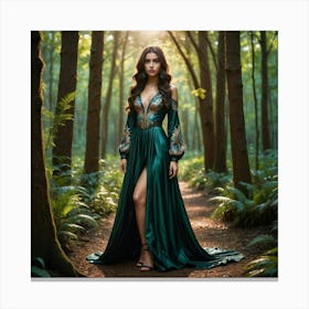 Emerald Forest 1 Canvas Print