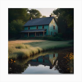 House By The Pond 11 Canvas Print