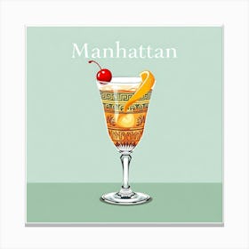 Manhattan Cocktail 01 Canvas Print