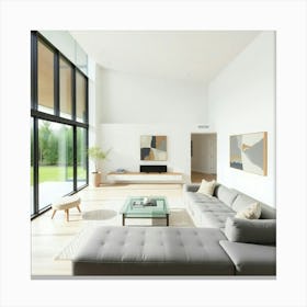 Modern Living Room Canvas Print