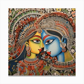 Radha And Krishna 5 Canvas Print