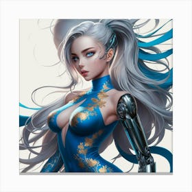 Cute anime lady Canvas Print