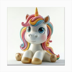 Unicorn Figurine 10 Canvas Print